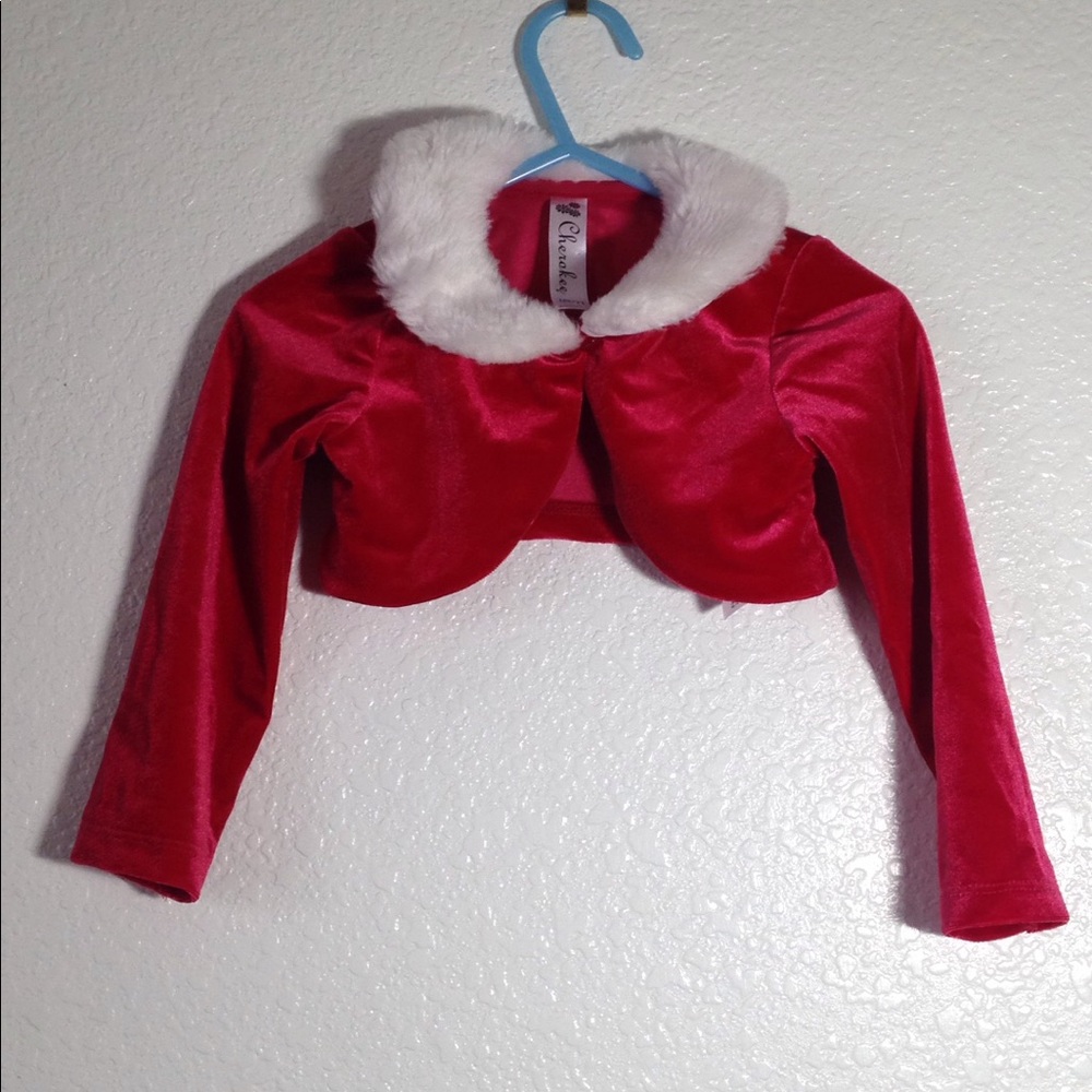 FINAL MARKDOWN Little Girl's Cherokee Velour Bolero Jacket 18m